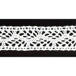 В’язане мереживо, колір білий, ширина 22 мм, довжина 90 см