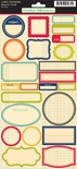 Лист наклеек от October Afternoon - Label Stickers, 16х30 см