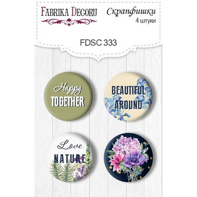 Набір скрап-фішок ТМ Фабрика Декору з 4 шт. No 333