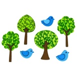 Набір декоративних ґудзиків Dress It Up - Forest flair