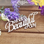 Чипборд від Вензелик - What a beautiful day, розмір: 90x38 мм