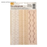 Наліпки - куточки для декору від Артузор - "Весільне мереживо", 10 х 16 см