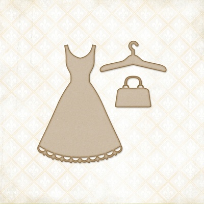 Чипборд Blue Fern StudiOs-Brianna's Dress Set