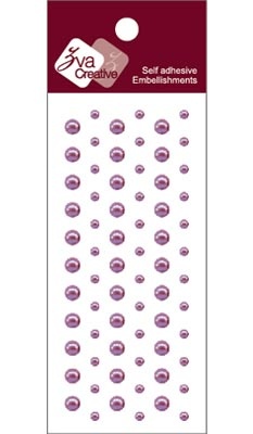 Клейові напівперлинки Dots Pearl - Light Grape. 69 шт