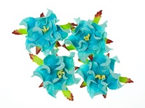 Набор гардений от ScrapBerry's, цвет небесно-голубой, 4  шт.