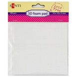 Двухсторонние объемные клеевые квадратики, 10*10мм, 100 шт. в упаковке, ТМ Santi