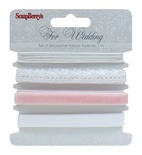 Набор декоративных лент от Scrapberry's - Свадьба, 4 шт. по 1 м