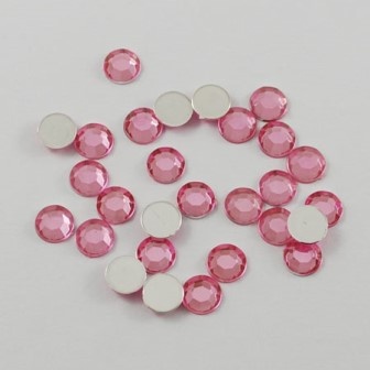 Акрилові трази PearlPink, 5x1~2мм, колір рожевий, 20 шт.