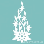 Чипборд від Вензелик - гілочка 05, розмір: 55x118 мм