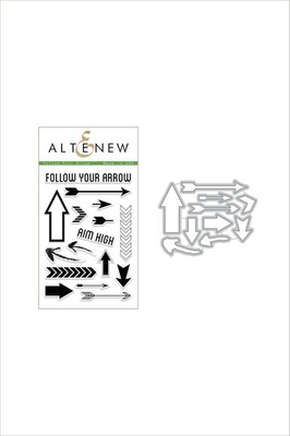 Набор ножей и штампов от Altenew - Follow Your Arrow Stamp & Die Bundle, 16 штампов + 10 ножей