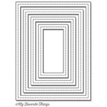 Ніж для вирубки My Favorite Things - Die-namics Single Stitch Line Rectangle Frames