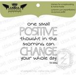 Акриловый штамп Lesia Zgharda TA064a One small positive thought, размер 4,8x5 см
