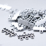 Металева прикраса «Multiple Hole Bars», розмір 18x12 мм, 1 шт.