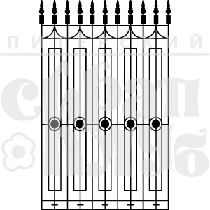 Акрилові штампи дизайну Олена Виноградова "Решітка парку"