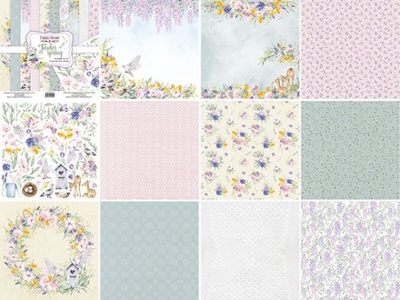 Набір скрап-паперу Tender spring 30,5x30,5см 10 аркушів, ТМ Фабрика Декору