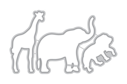 Ножи для вырубки от Altenew - Baby Zoo Die - Зоопарк для детей, 3 шт, ALT1143