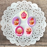 Ґудзики декоративні від Hobby&You - Дерево. Десерт, 30x25 мм, 5шт.