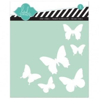 Трафарет від Heidi Swapp - BUTTERFLY - Stensils 