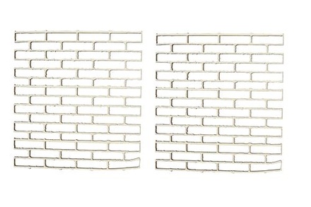 Лазерні вирубки з дерева від ScrapBerryʼs - цегляна стіна, 9,9см (уп. 2 шт.).
