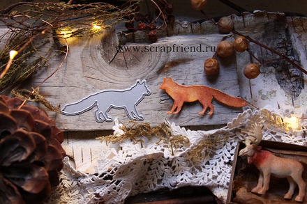 Ніж для вирубки від Scrapfriend - Лис, 3x7см