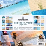 Набор скрапбумаги от Paper House - Beaches of the World Paper Pad, 30,5x30,5 см, 24 шт