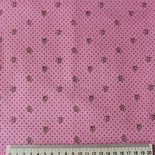 Хлопок в горошек и завитки, 50х40см