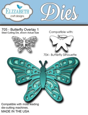 Нож  от   Elizabeth  Craft  Designs  -  Butterfly  Overlay,  3  элемента.