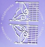 Чипборд від Wycinanka "brama, wzor 1", 12,5 x18cм