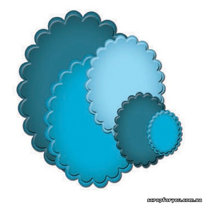 Ножі від Spellbinders - SCALLOPED OVALS (LG)