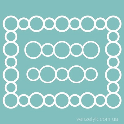 Чипборд від Вензелик - Рамка + бордюри 01, 87x111 мм, розмір: 87x111 мм