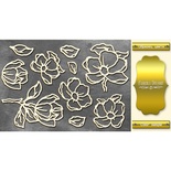 Чипборд Фабрика Декору - Magnolia sky 1, колір золото