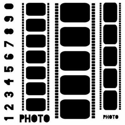 Маска The Crafter's Workshop - Mini Template Filmstrips, 15х15см
