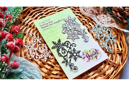 Ніж для вирубки "Мерехтливий сніг №1" від AgiArt, 53*74 мм