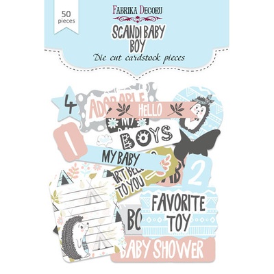 Набор высечек, коллекция Scandi Baby Boy, ТМ Фабрика Декору