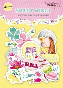 Набір висічок для скрапбукінгу від Scrapmir - Sweet Girls, 41 шт.