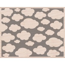 Гумовий штамп Hero Arts - Clouds, дерев’яний блок