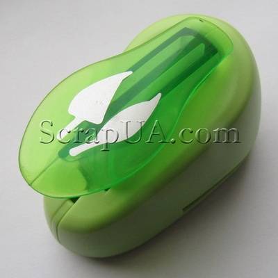 Фигурный дырокол Чарівна Мить - Два листика, размер 2.5 см