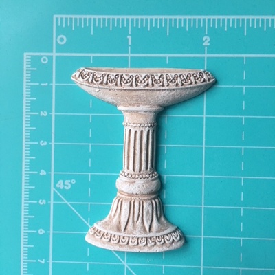 Гипсовый декор с патинированием - Фонтан от Е.В.A, высота 6 см, 1 шт.