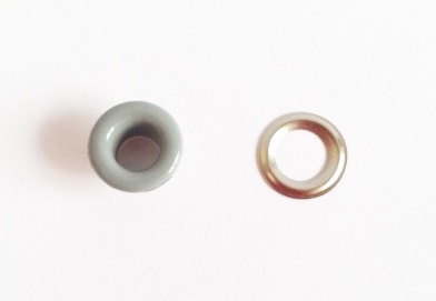 Набор люверсов с кольцом от ScrapEgo - "Серый", 30 шт.