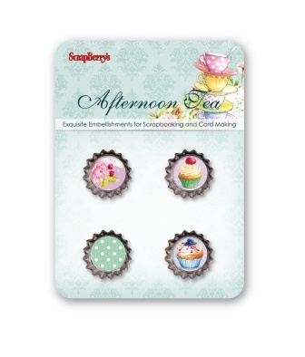 Набор декоративных пробок от Scrapberry's - Полуденный Чай