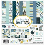 Набор бумаги Carta Bella Rock-A-Bye Boy Collection Kit, 30х30 см