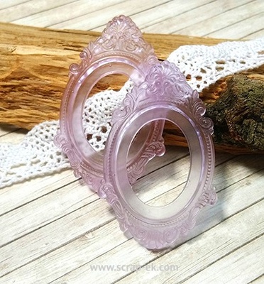 Прозора рамка зі смоли №4 (бузкова) від Евгенія Курдібановська ТМ