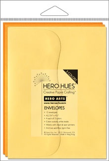 Набір конвертів Hero Arts - SUNSHINE MIX ENVELOPES (відтінки жовтого), 3
