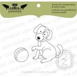 Набір акрилових штампів Lesia Zgharda Цуценятко і м'яч FA093