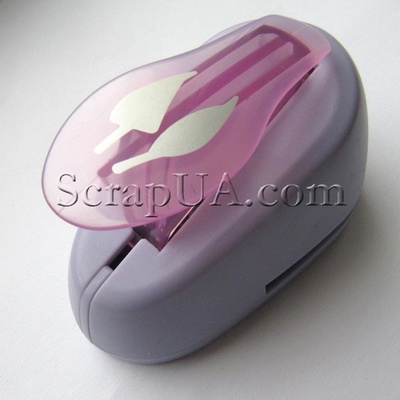 Фигурный дырокол Чарівна Мить - Два листика, размер 2.5 см