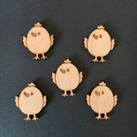 Деревʼяна фігурка WOOD-138 - Курчатко 3, 1 штука