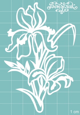 Чипборд від Вензелик - Іріси, розмір: 62x96 мм
