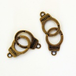 Металлическое украшение "Наручники Freedom", 15х40 мм, 1 шт.