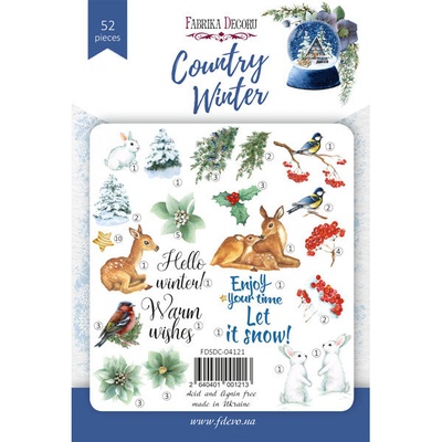 Набір вісичок, колекція Country winter, 52 шт