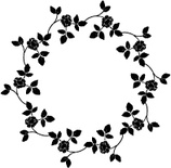 Гумовий штамп від Memory Box - Mercer Rose Wreath, 1 шт